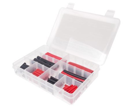 Трубка термоусадочная 6 типоразмеров,длина 38-76мм 100шт. набор в боксе JTCJTC
