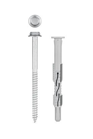 ЗУБР ФД-Ц 10 x 120 мм, фасадный дюбель, нейлон/цинк, 50 шт (301455-120)