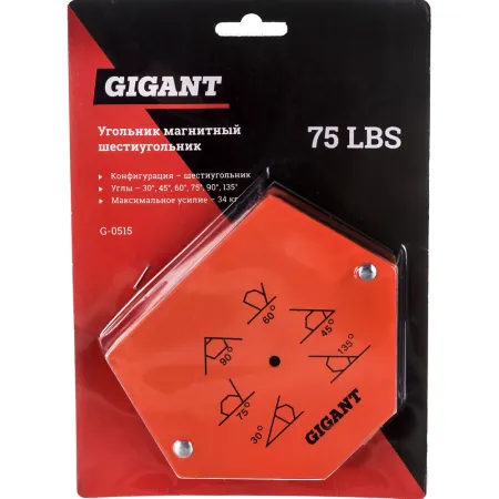 Магнитный угольник Gigant G-0515