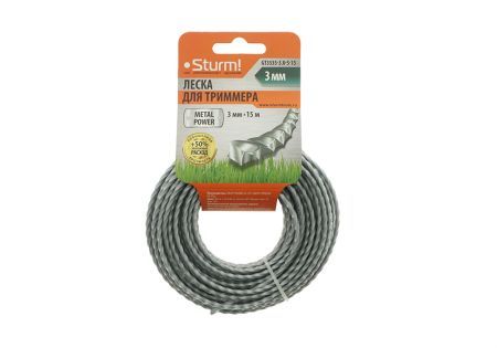 Леска для триммера Sturm! GT3535-3.0-S-15