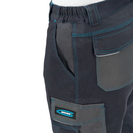 Брюки профессиональные рабочие, 97% хлопок 3% спандекс, XXXL Gross