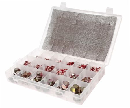 Шайба медная и пробка поддона картера (в боксе) 534шт. JTCJTC