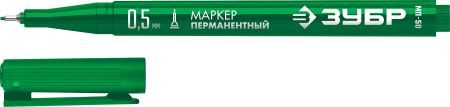 ЗУБР МП-50 зеленый, 0.5 мм перманентный маркер (06321-4)