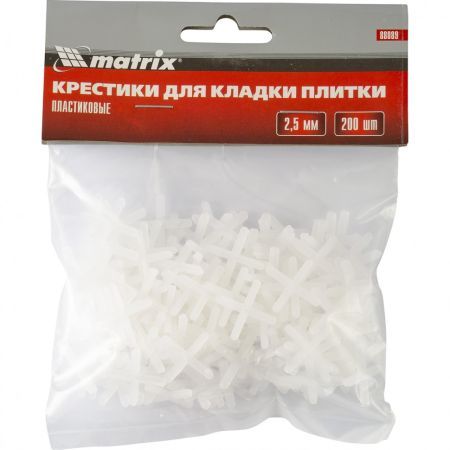 MATRIX Крестики, 2.5 мм, для кладки плитки, 200 шт