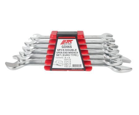 Набор ключей рожковых 8-21мм двухсторонних 6 предметов в кейсе JTCJTC