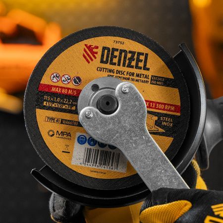 Круг отрезной по металлу, 115 х 1 х 22.2 мм Denzel