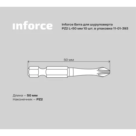 Бита для шуруповерта Inforce 11-01-393