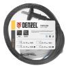 Шнур сетевой Energy Series, ПВС, 1,5 м, 2 x 1,5 мм, с неразборной вилкой, черный, Denzel