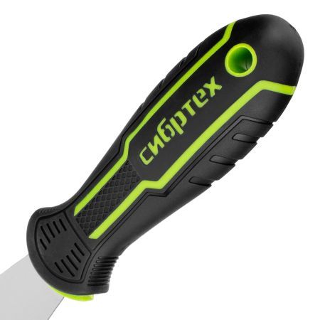 Шпательная лопатка из нержавеющей стали, 40 мм, 2-компонентная рукоятка Сибртех