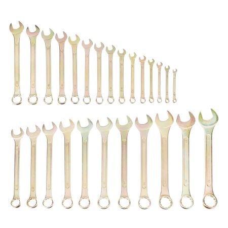 Набор ключей комбинированный 6-32 мм, 26 шт, желтый цинк Сибртех