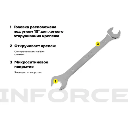 Рожковый ключ Inforce 06-05-58