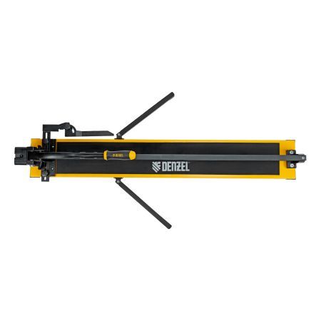 Плиткорез рельсовый 1000х16мм, каретка на подш., стальная станина, усил. рукоятка-пенал Denzel