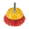 Щетка для дрели, 75 мм, Чашка, со шпилькой, нейлоновая щетина Denzel
