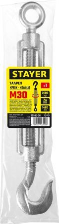 STAYER DIN 1480, М30, 1 шт, талреп крюк-кольцо (30515-30)
