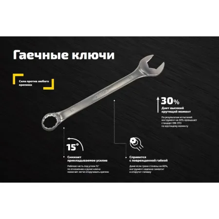 Комбинированный трещоточный ключ Inforce 06-05-84
