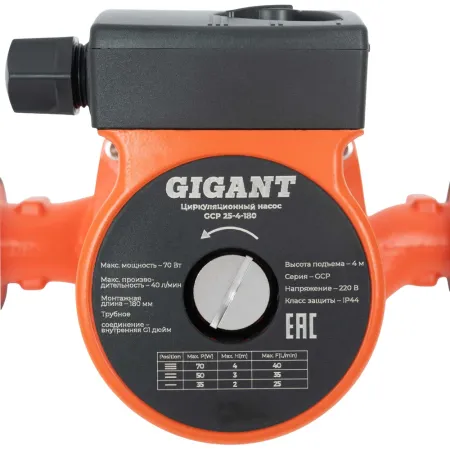 Циркуляционный насос Gigant GCP 25-4-180