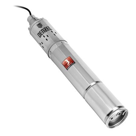 Скважинный насос DWS-3,5-100, винтовой, диаметр 3,5", 800 Вт, 1700 л/ч, напор 100 м Denzel