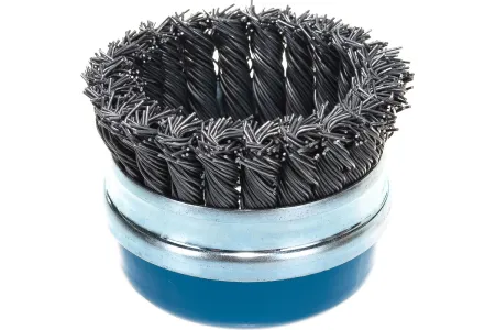 ЗУБР Ø 80 мм, проволока 0.8 мм, щетка чашечная для УШМ 35271-080 Профессионал