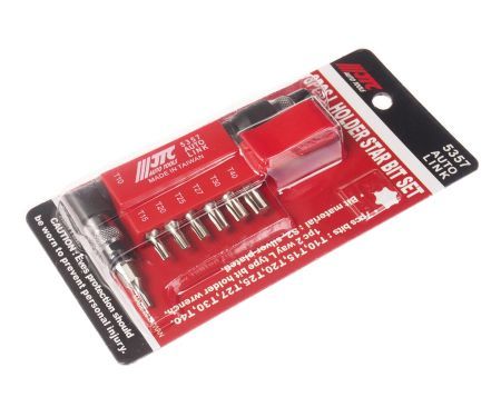 Набор бит 1/4" TORX Т10-Т40 с Г-образным держателем 8 предметов JTCJTC
