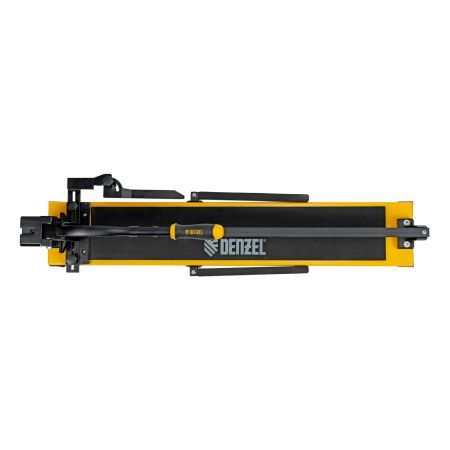 Плиткорез рельсовый 800х16мм, каретка на подш., стальная станина, усил. рукоятка-пенал Denzel