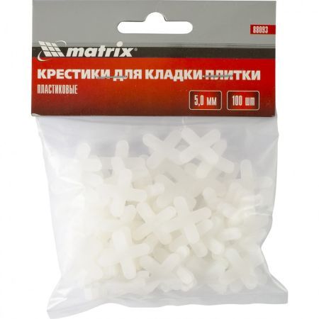 MATRIX Крестики, 5.0 мм, для кладки плитки, 100 шт