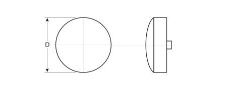 ЗУБР цвет белый, 25 шт, заглушка под рамный дюбель (4-308136-3)