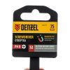 Отвертка, PH0х75 мм, S2, 3к рукоятка Denzel