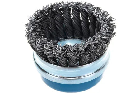 ЗУБР Ø 80 мм, проволока 0.8 мм, щетка чашечная для УШМ 35271-080 Профессионал