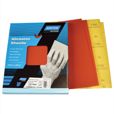 Водостойкая бумага Norton T100, оксид алюминия, 230x280мм
