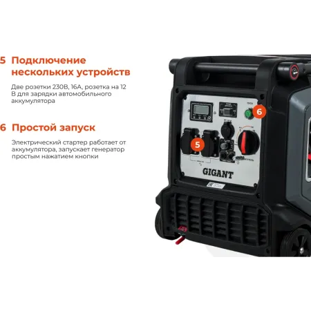 Инверторный генератор Gigant Professional