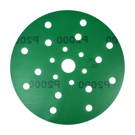 Материал абразивный в кругах D 150, 21 отверстие, на пластиковой основе, Р2000