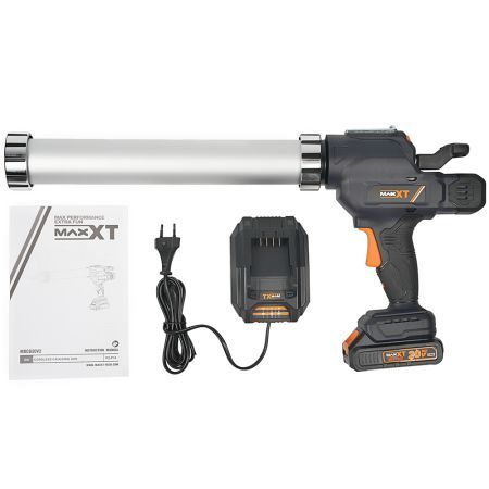 *MDCG20V2 Аккумуляторный пистолет для герметика MAXXT, 20V/2.0AH, 0,6 л