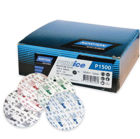 Круг на пленочной основе Norton Pure Ice Q175, 150 мм, 15 отв.