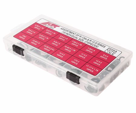 Набор колец уплотнительных для систем кондиционирования с R-12/R-134 270шт с хладагентами бокс JTCJTC