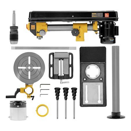Станок сверлильный радиальный DDM-550R, 550 Вт, 16 мм, 12 ск., настольный Denzel