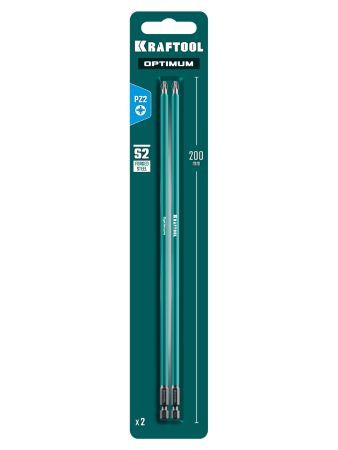 KRAFTOOL OPTIMUM PZ 2, 200 мм, 2 шт, биты (26124-2-200-2)