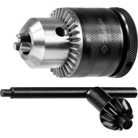 ЗУБР 2-13 мм, 1/2", быстрозажимной, с фиксатором, патрон для дрели 29082-13-1/2 Профессионал
