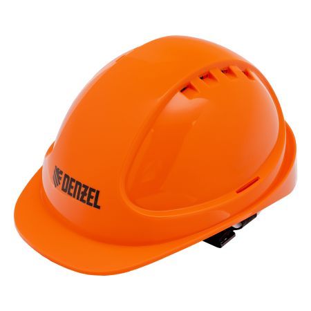 Каска защитная ударопрочная, ABS/PC, плавная регулировка, модель «Форвард» (К-05)оранж. Denzel