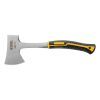 Топор цельнометаллический, 600 г, двухкомпонентная обрезиненная рукоятка, изогнутый хват Denzel