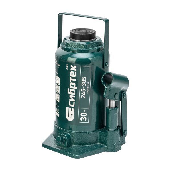 Домкрат гидравлический бутылочный, 30 т, 245-385 мм Сибртех