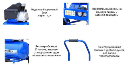 Поршневой компрессор Remeza СБ4/С-20.J2047В