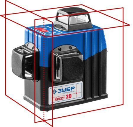 Лазерный нивелир ЗУБР Крест 3D 20-70 м 34908