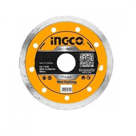 Диск алмазный сплошной по керамике 125х5х2х22 мм INGCO DMD021252M