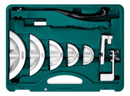 KRAFTOOL 19в1, 3/8 - 7/8”, 10 - 22мм, рычажный трубогиб арбалетного типа (23502-H9)