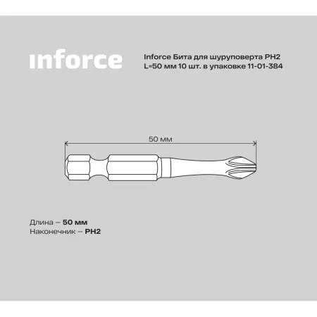 Бита для шуруповерта Inforce 11-01-384