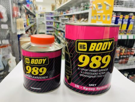 Грунт-наполнитель Body 989 2К (1л) + Отвердитель BODY 732 EPOXY (0,25л) комплект