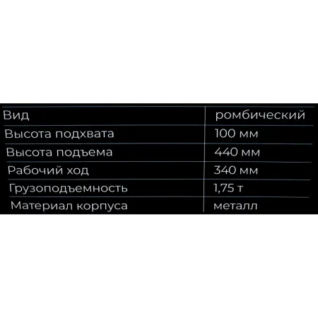 Ромбический домкрат Gigant GRJ-175