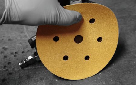 SANDWOX GOLD  диск на бумажной основе, оксид алюминия Ø150мм, липучка 15 отв.