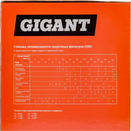 Маска сварщика хамелеон Gigant 9-13 350S