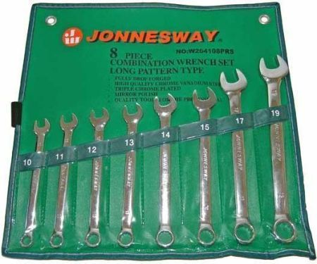 Jonnesway Набор ключей комбинированных удлиненных 10-19мм, 8 предметов
